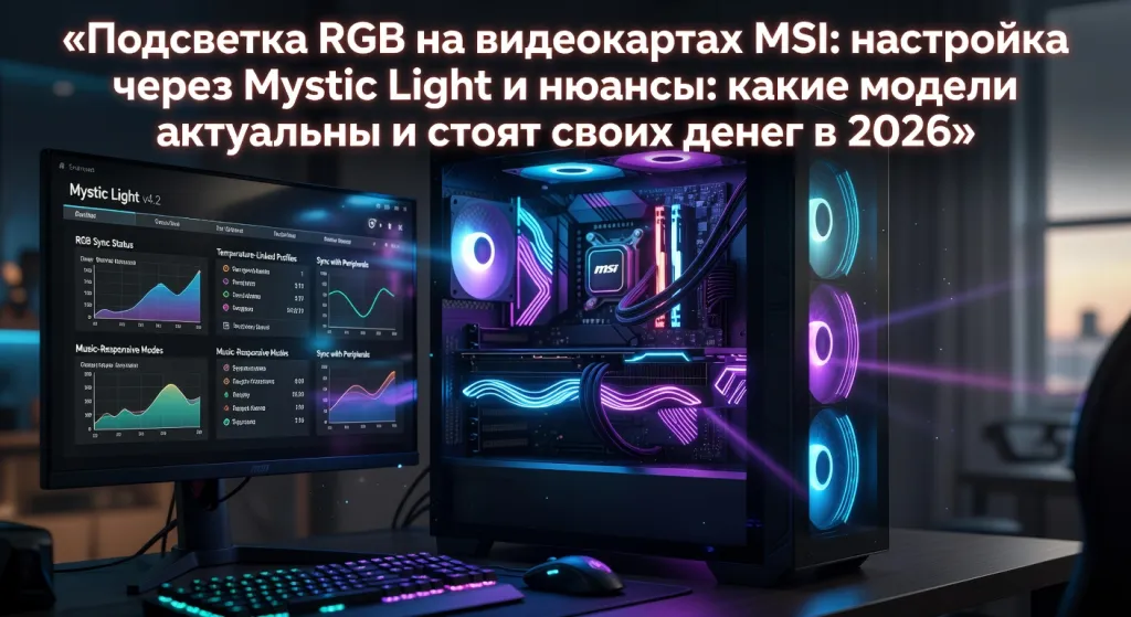 Подсветка RGB на видеокартах MSI: настройка через Mystic Light и нюансы: какие модели актуальны и стоят своих денег в 2026