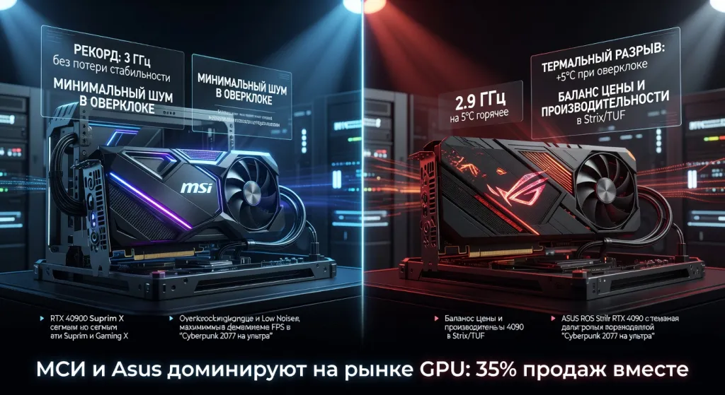 MSI vs Asus: битва двух тайваньских гигантов — кто делает лучшие видеокарты — мнение специалистов и реальные сценарии использования