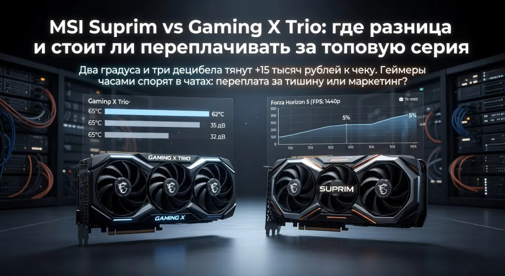 MSI Suprim vs Gaming X Trio: где разница и стоит ли переплачивать за топовую серию