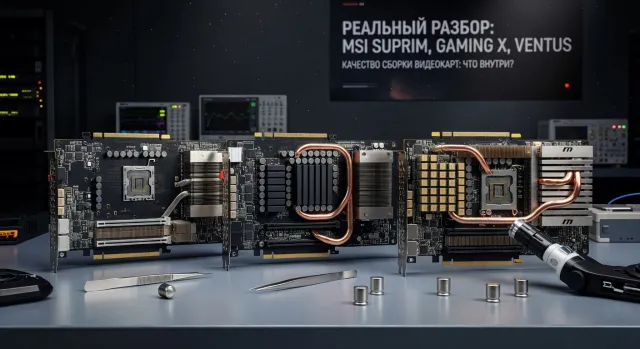 Качество сборки видеокарт MSI: что внутри Suprim, Gaming X и Ventus — реальный разбор