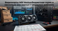 Видеокарты MSI Ventus: бюджетная серия и насколько она хороша в реальных условиях